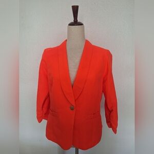 Women's Orange Blazer